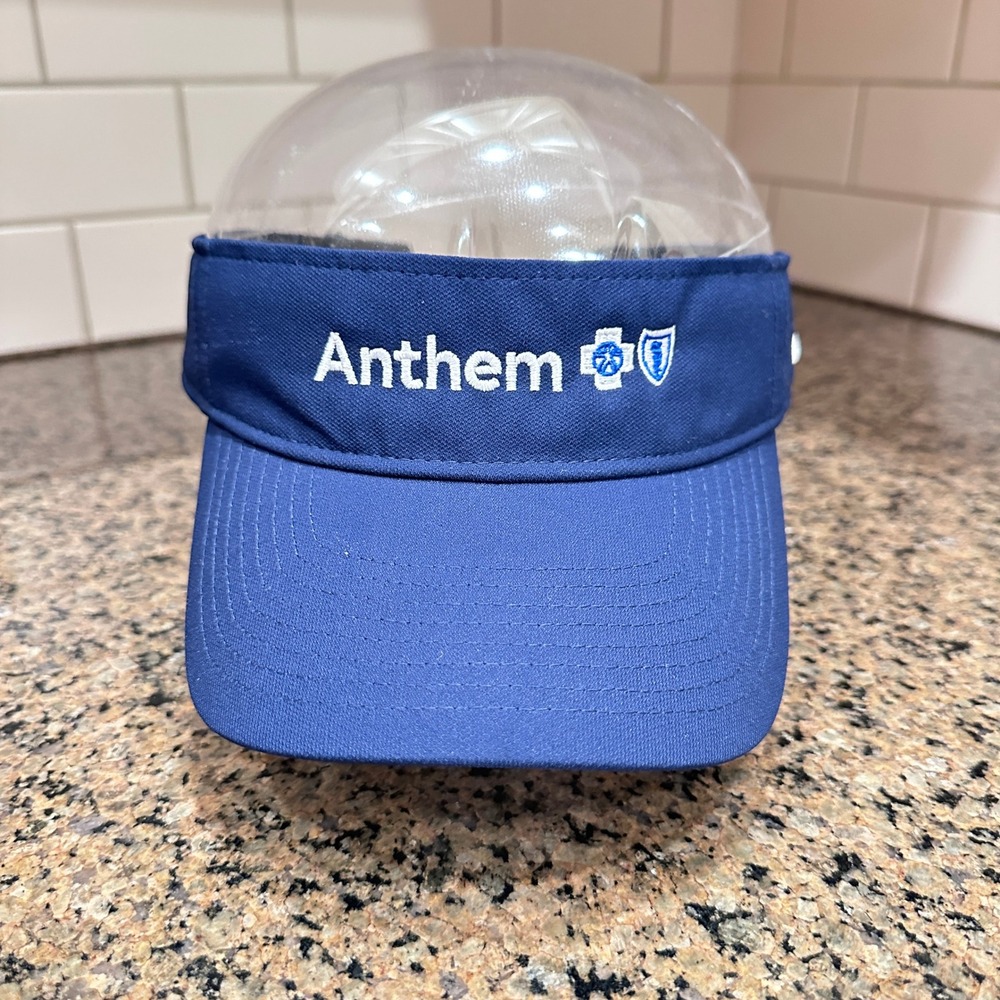 Anthem Insurance Nike Ace Golf Visor Hat Unisex M/L Blue New